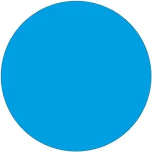 Blanco lichtblauw pictogram - rond