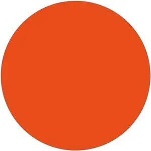 Blanco oranje pictogram - rond