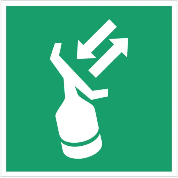 Radartransponder EHBO pictogram - E047 - vierkant - groen wit