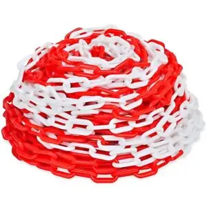 Mexxo afzetketting rood wit 25 meter