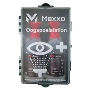Mexxo oogspoelstation met 2 oogspoelflessen dicht