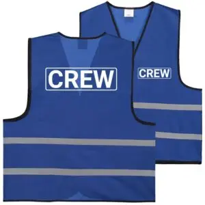 Crew hesje blauw - voor en achterkant