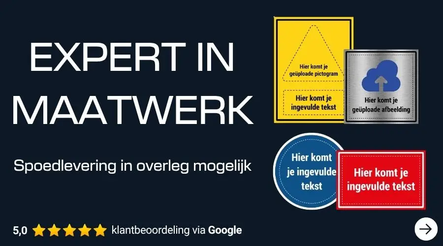 Homepage banner maatwerk 5,0 sterren